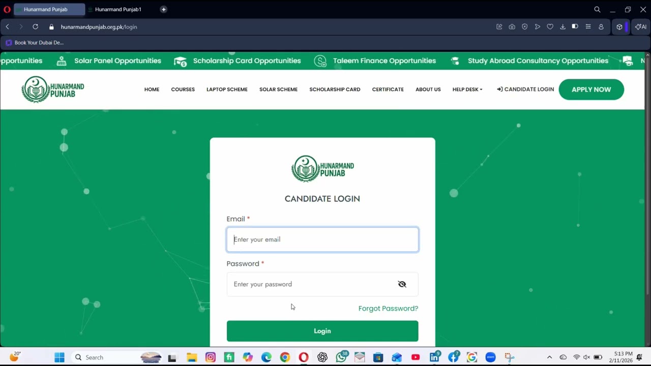 🎓 Hunarmand Punjab LMS Portal - Complete Guide for Students | Scholarship card | Free Laptop?