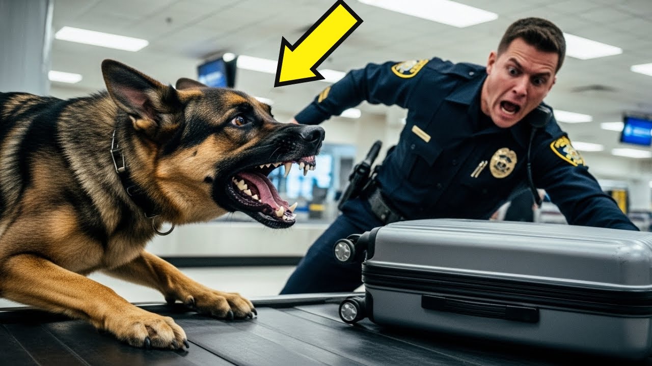 A Police Dog Suddenly Jumped at a Suitcase at the Airport — What Happened Next Stunned Everyone!