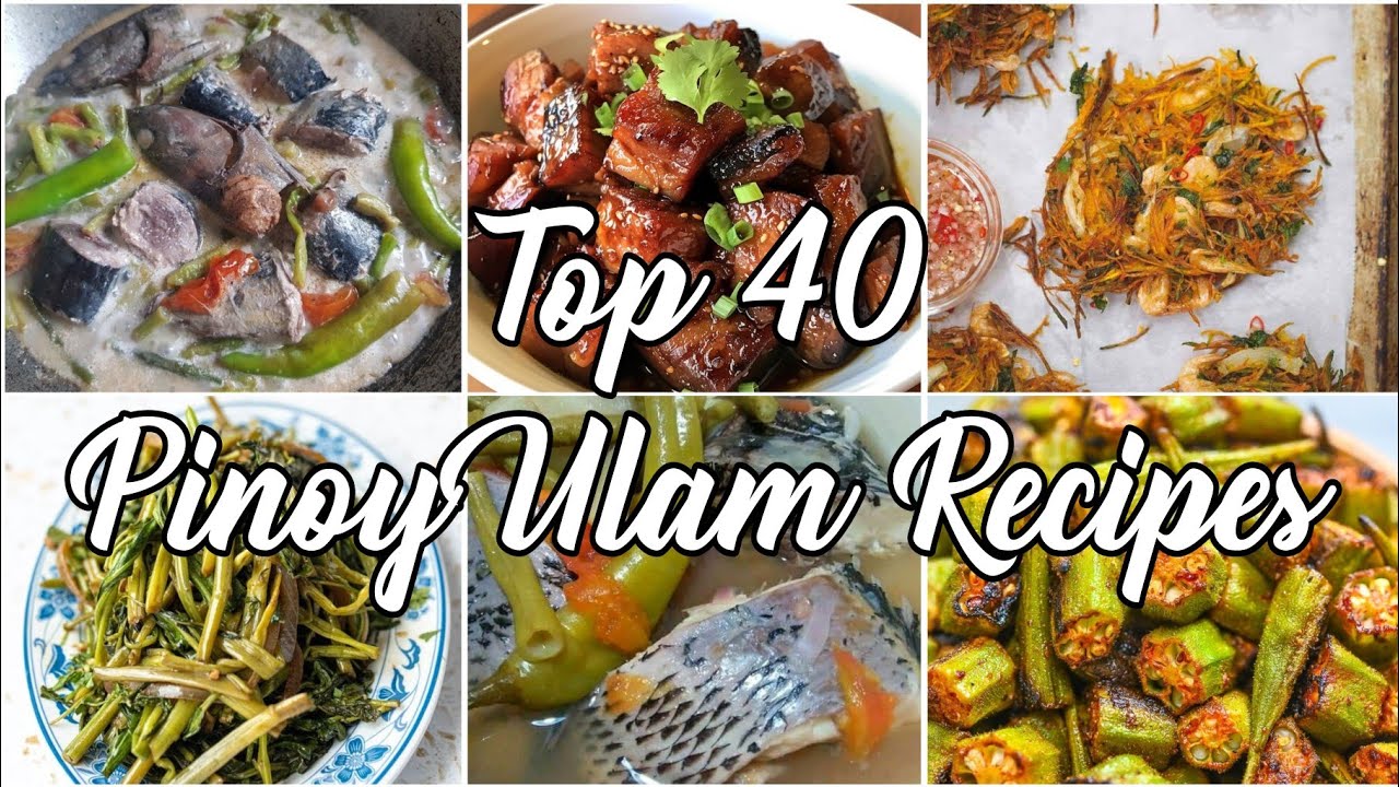 TOP 40  ULAM recipes nating mga Pilipino (HD)