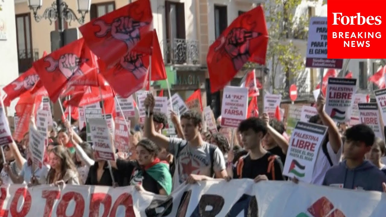 University Students Boycott Classes, Hold Pro-Palestinian Protests In Madrid, Spain