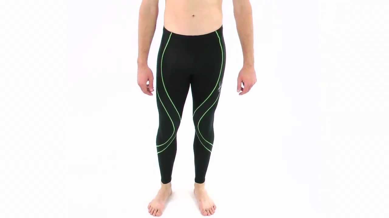 CW-X Men's Insulator Endurance Pro Running Tights | SwimOutlet.com