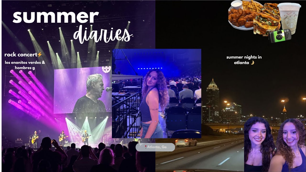 SUMMER DIARIES 🌷✨ rock concert, summer nights, atlanta