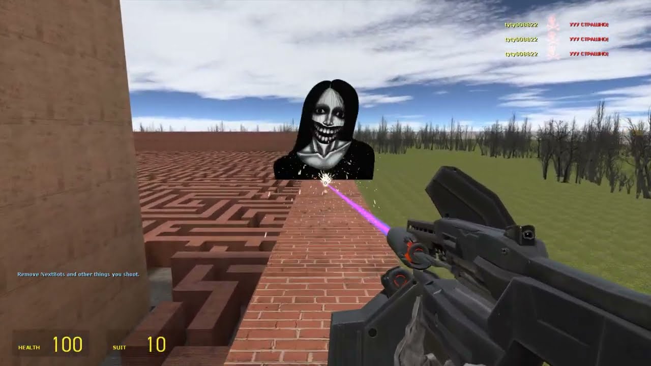 Too Much All Nextbots Chasing me in Big Maze Gmod