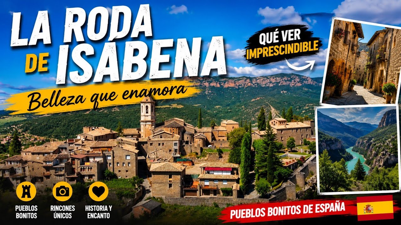 RODA DE ISÁBENA, Que Ver? PUEBLOS BONITOS de ESPAÑA, Huesca, Ribagorza.