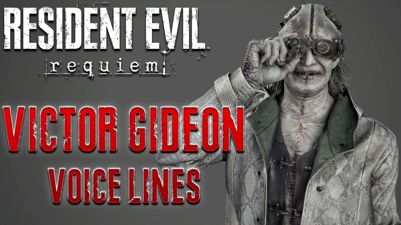 Resident Evil Requiem - Голосовые реплики Виктора Гидеона + Образ монстра