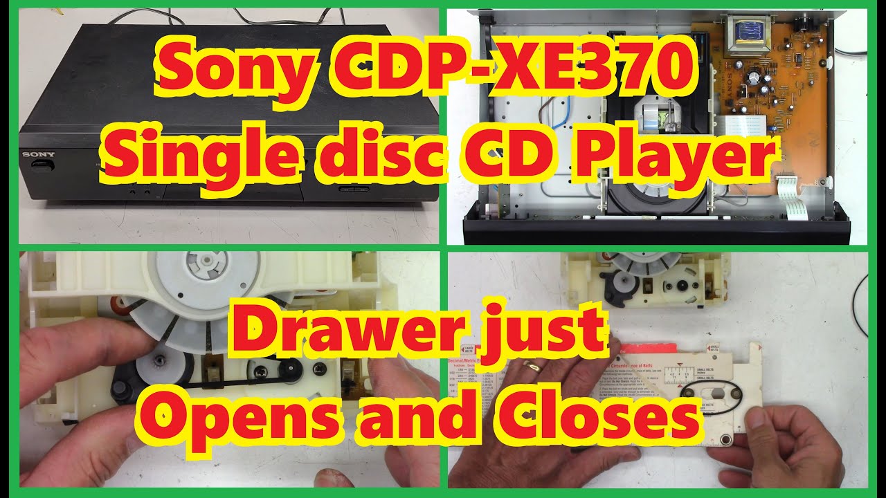 Проигрыватель компакт-дисков Sony CDP-XE370 Single Disc — Лоток просто открывается и закрывается ...