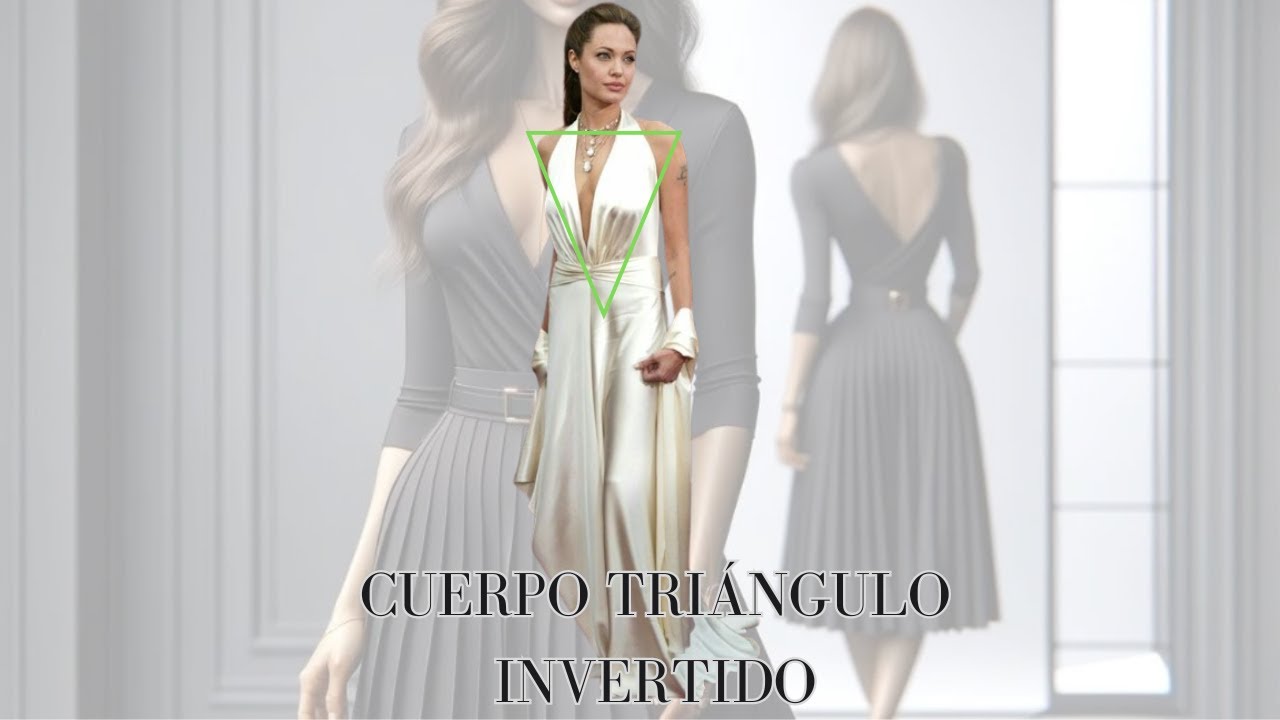 Guía completa para vestir el cuerpo triángulo invertido