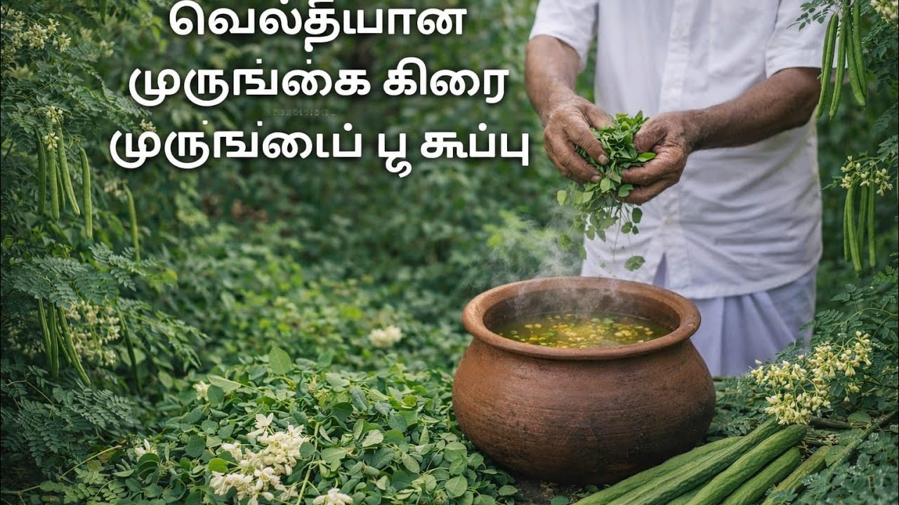 Healthy Drumstick Flower Soup | Traditional South Indian Recipe.🌿🌿🌿🌿🌿
