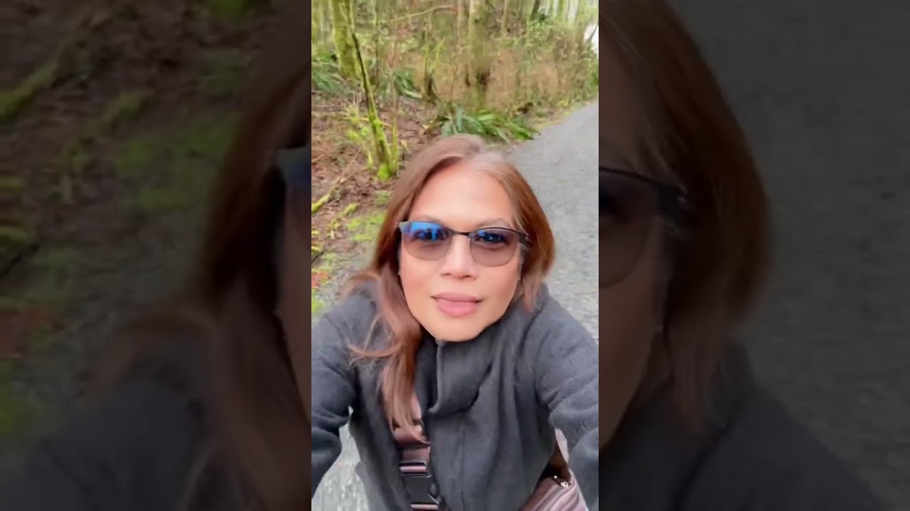 Hiking Burnaby Mountain Trail, Burnaby, BC, Canada