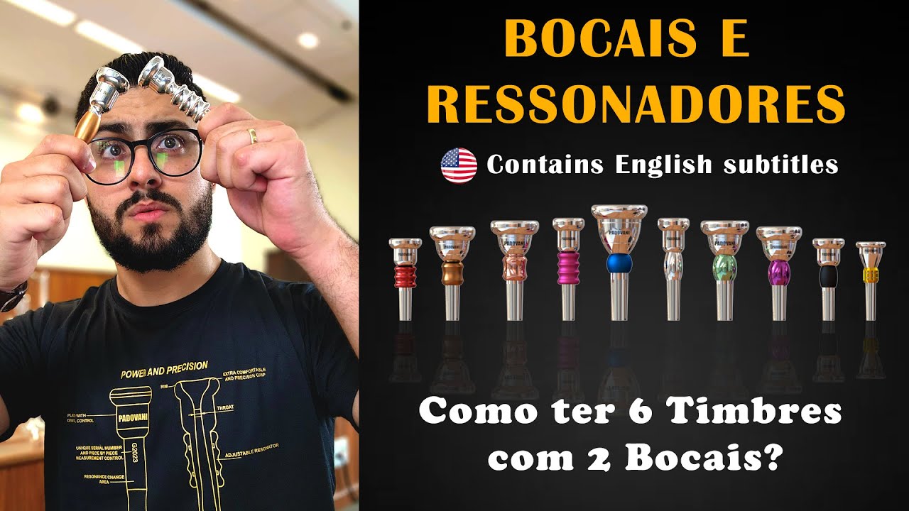Para que servem os ressonadores dos bocais Padovani Music / Daniel Leal explica na prática.