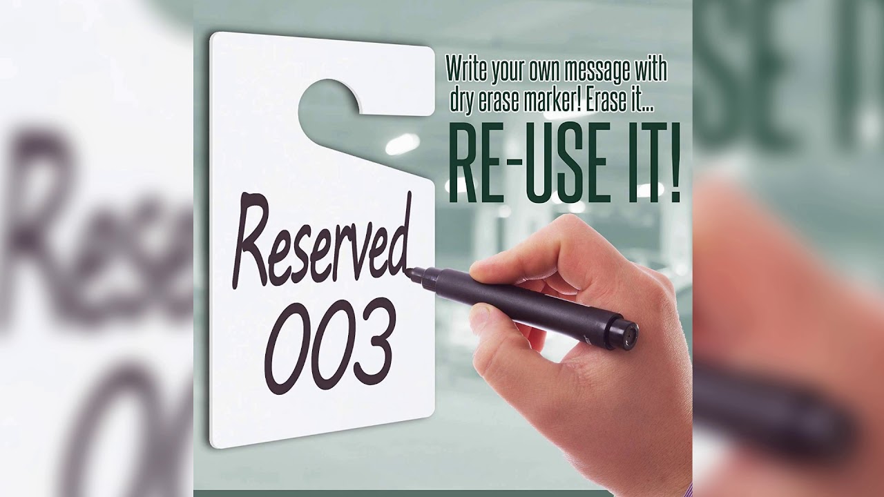 Parking Permit Hang Tags Blank White (3x5