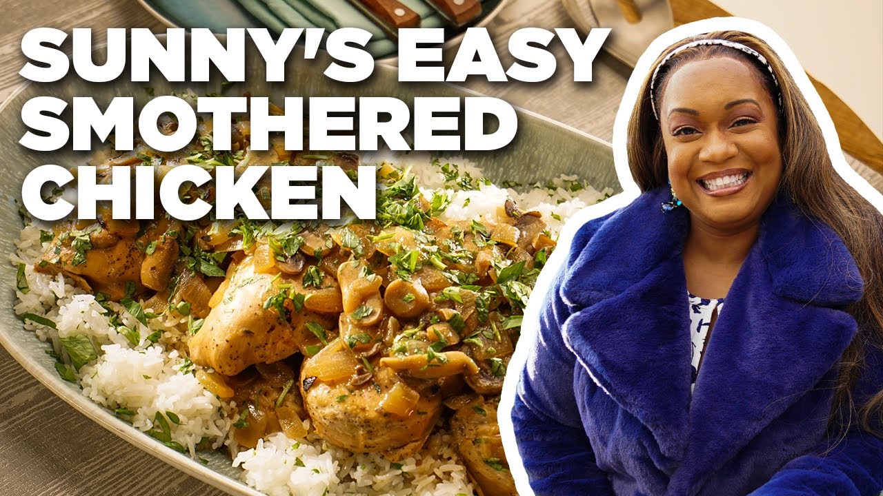 Sunny Anderson's Easy Smothered Chicken | The Kitchen | Food Network