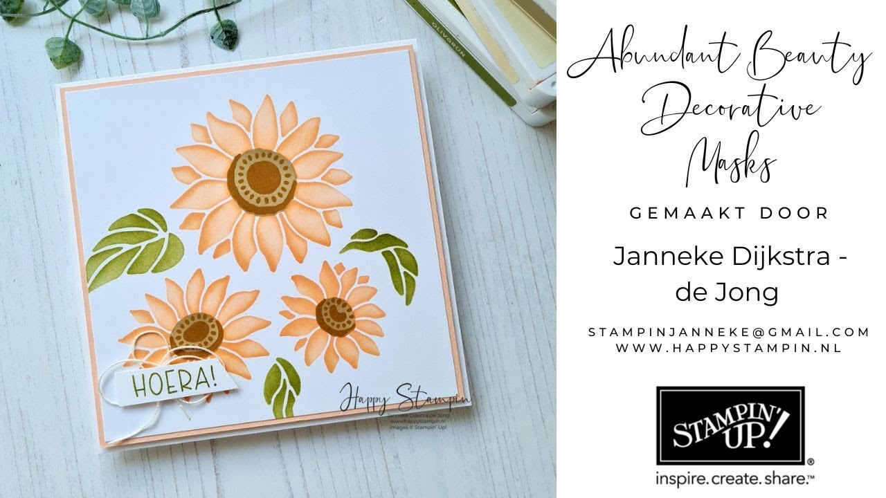 Stampin' Up! - Abundant Beauty Decorative Masks