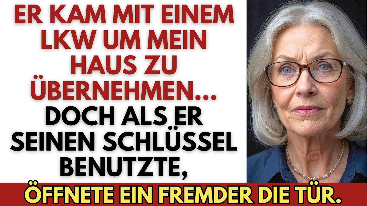 Sohn wollte mein Haus mit Lkw übernehmen – dann öffneten die neuen Eigentümer plötzlich die Tür.