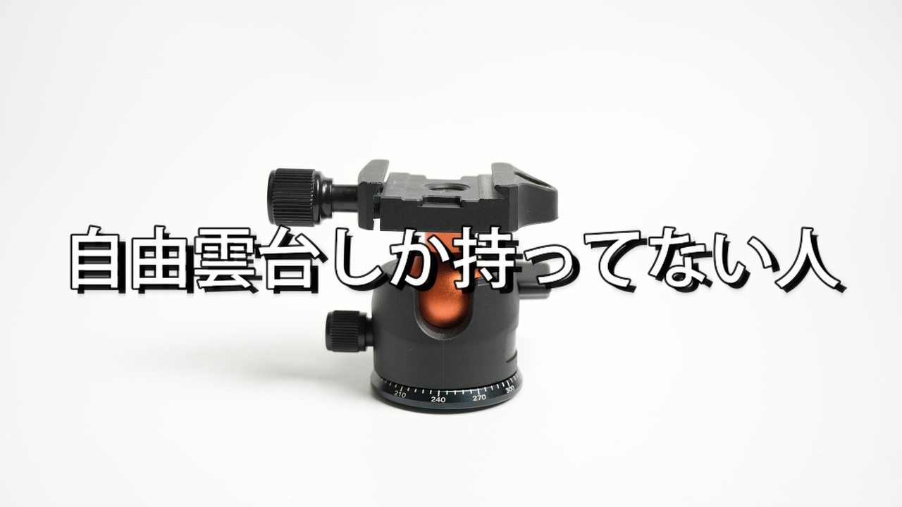 自由雲台しか持ってない人がビデオ雲台買った話