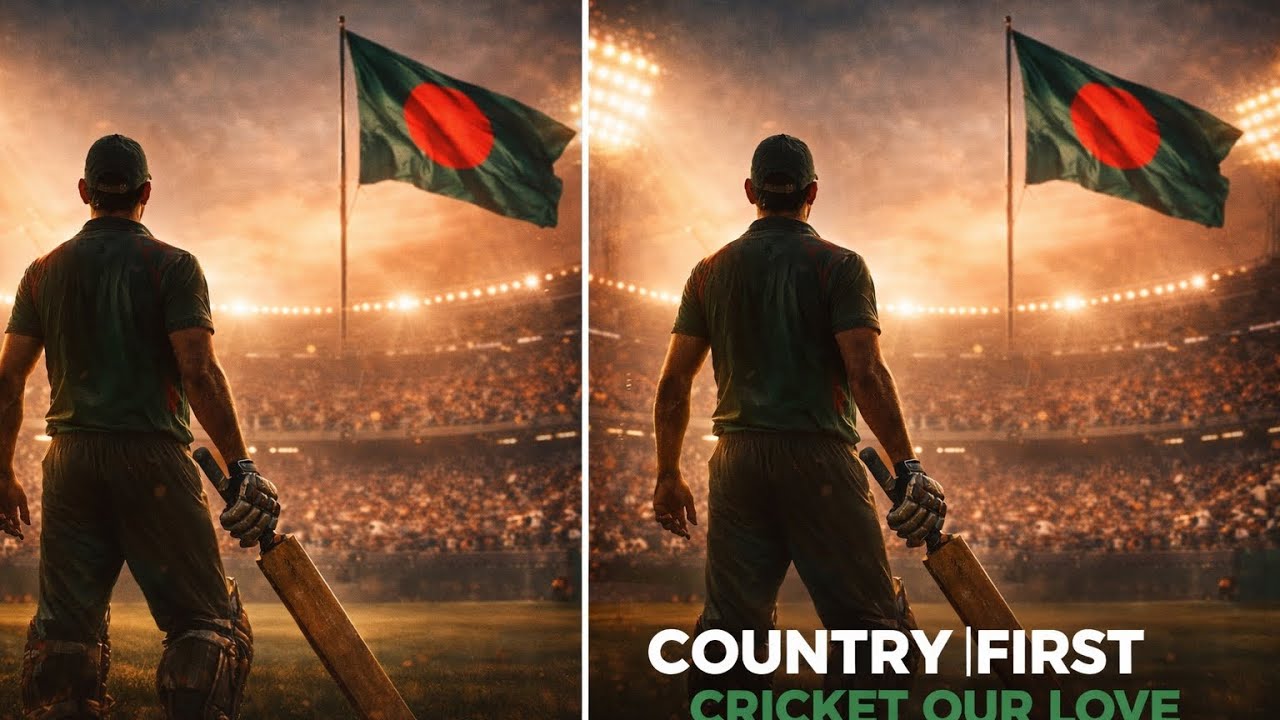 দেশ আগে। ক্রিকেট আমাদের ভালোবাসা