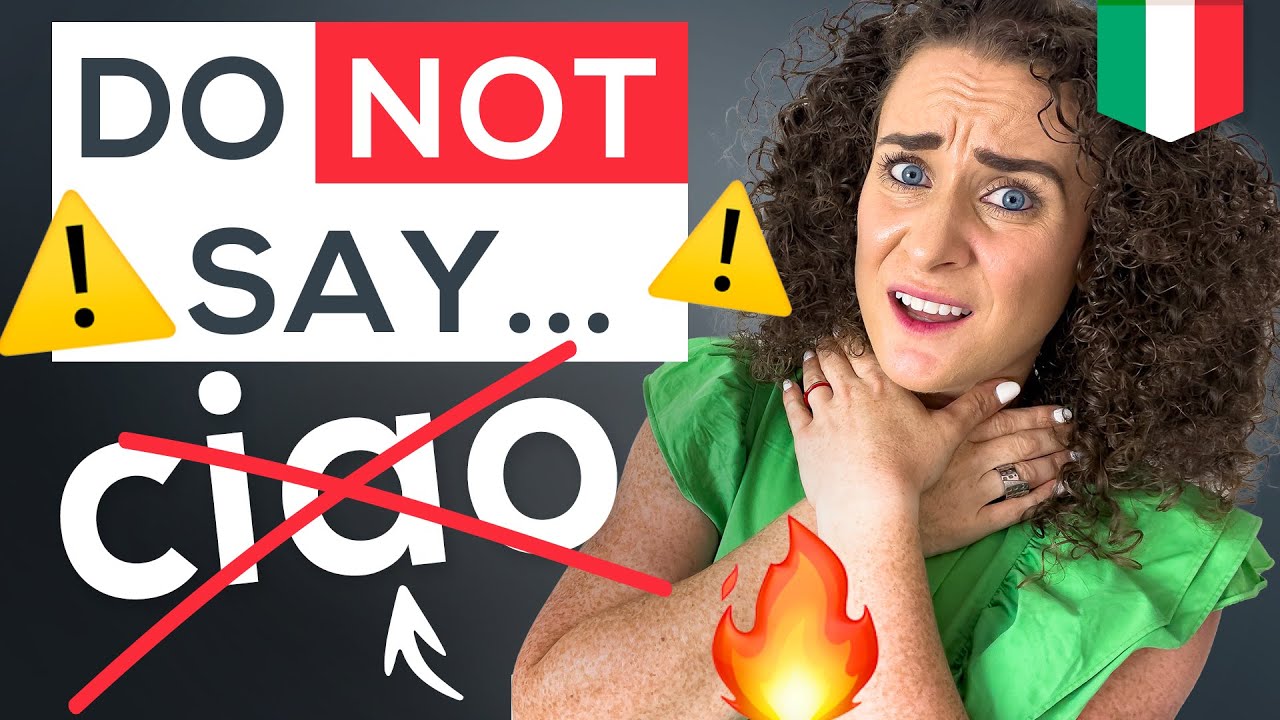 DO NOT say 'CIAO'! Say 'Hello' PROPERLY! in Italian 📚FREE PDF (Italian Phrases for Travel)