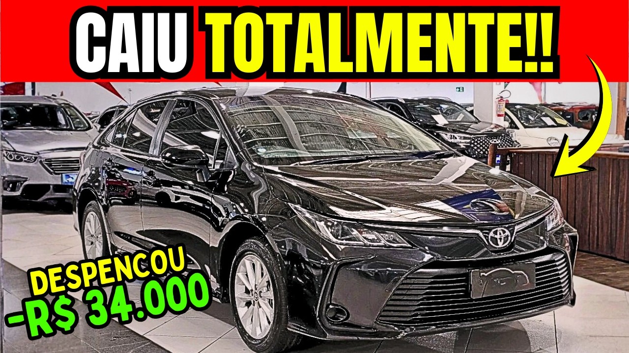 🚨OS 5 TOYOTA USADOS MAIS BARATOS E MELHORES DE 2026 – ACHAR ISSO É DIFICIL! QUEM SABE COMPRA!