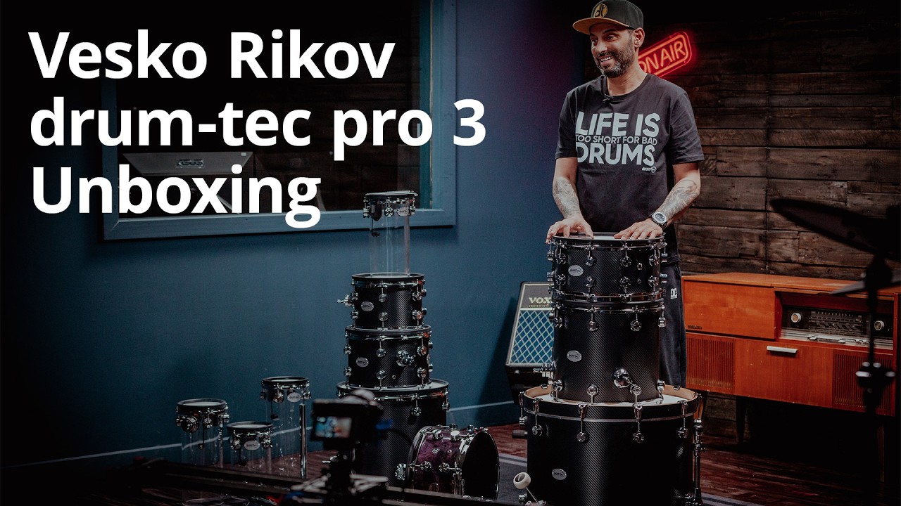A new pro 3 set for Vesko Rikov! | drum-tec Unboxing