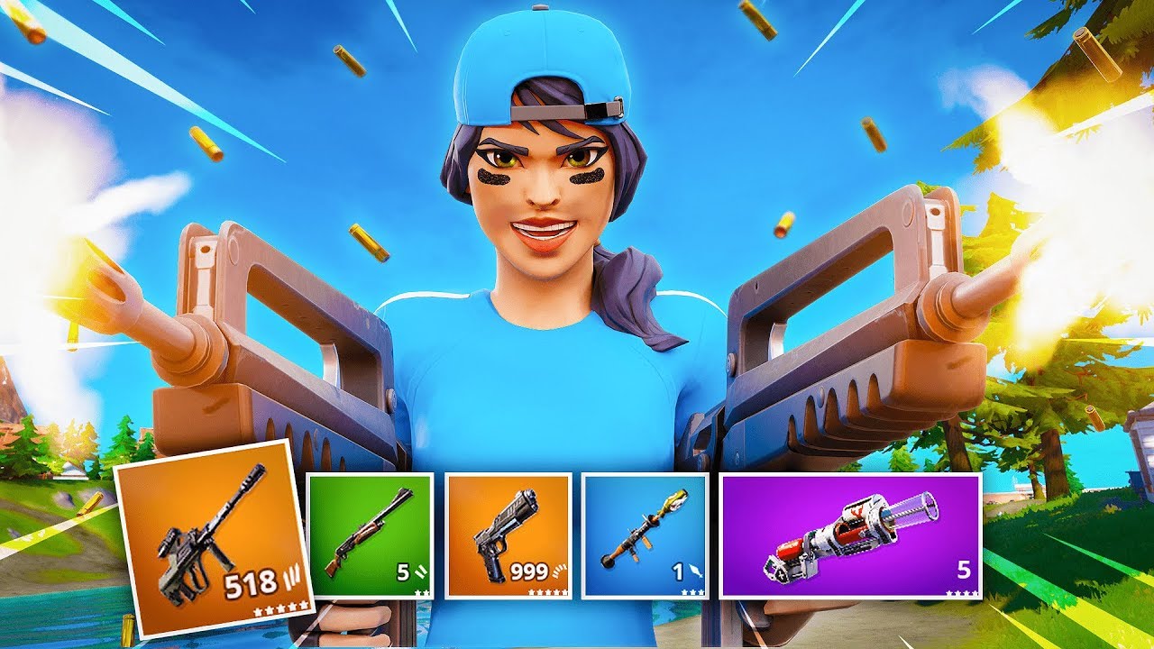 I can ONLY use Chapter 2 guns to WIN In Fortnite... (challenge)
