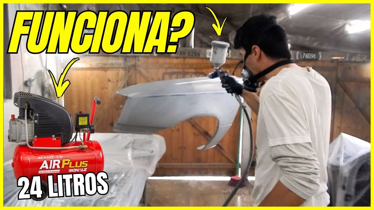 PINTURA AUTOMOTIVA COM COMPRESSOR DE 24 LITROS! [LB garage]