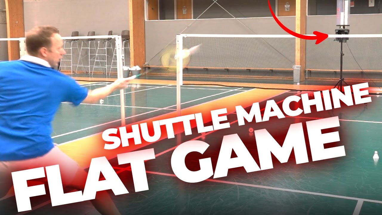 Improve your FLAT GAME in badminton using a shuttle machine