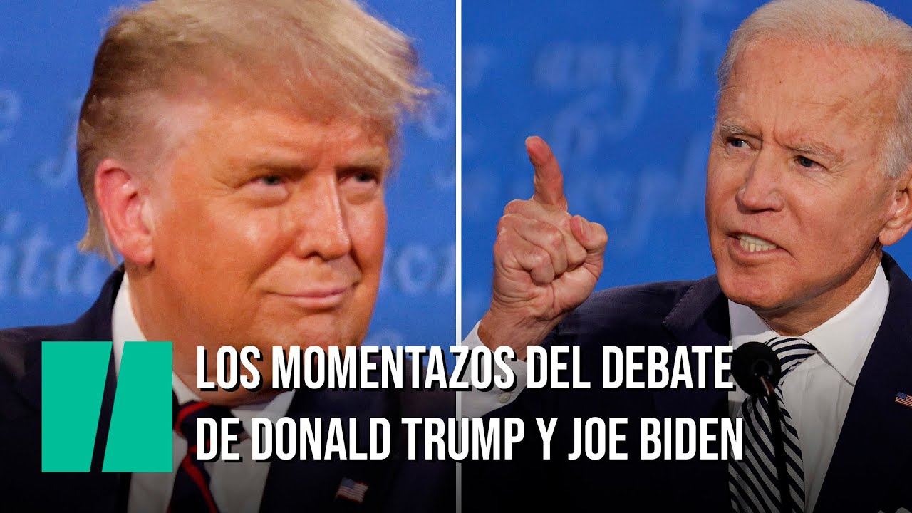 Los momentazos del debate de Trump y Biden
