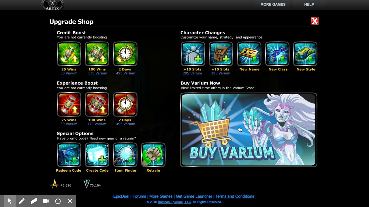 EpicDuel  - Regretfully Buying 100,000 varium