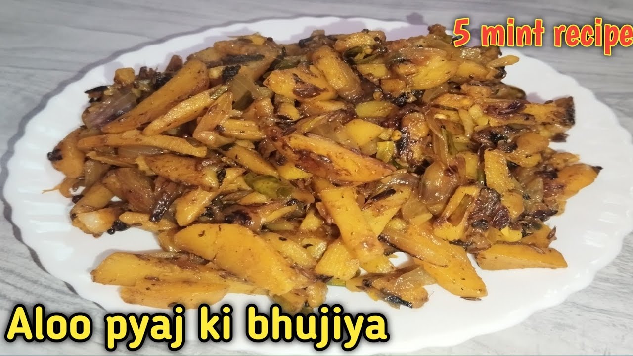 Aloo ki bhujiya | झटपट आसान आलू भुजिया | simple & Delicious aloo pyaj wali bhujiya | Bhujiya recipe