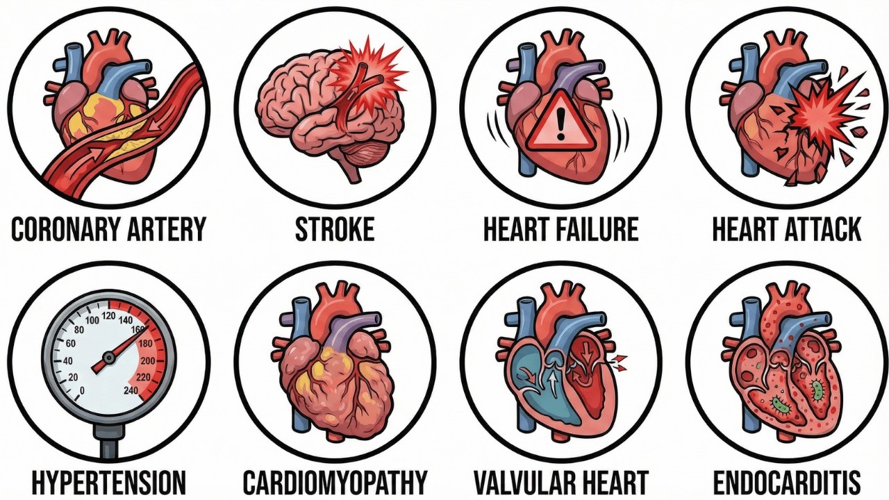 Every MAJOR Cardiovascular Disorder & Its Effects Explained In 22 Minutes