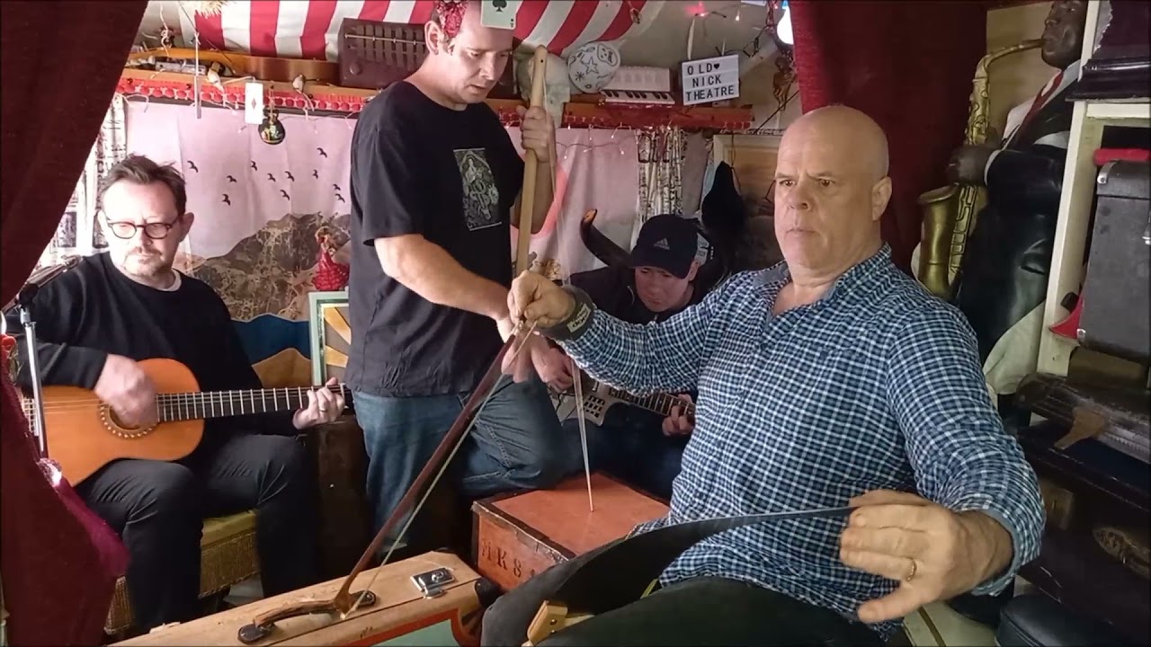 Miles Hillbillys Lost Highway Hank Williams cover musical Saw tea chest bass