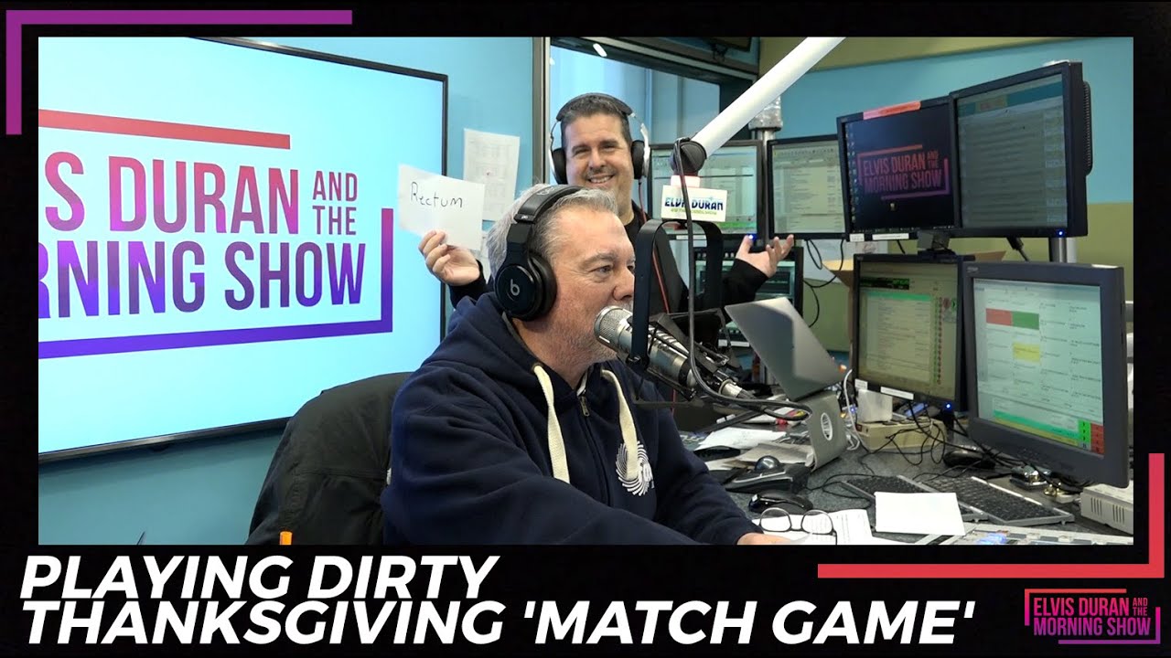 Playing Dirty Thanksgiving 'Match Game' | Elvis Duran Exclusive