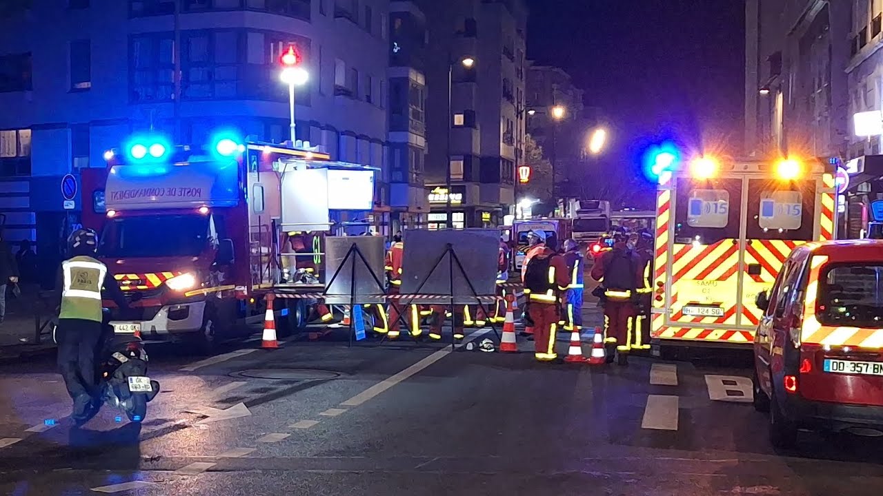 BSPP incendie d'un salon de Massage dans le 18e 90 Pompiers mobilisés 20 10 2025