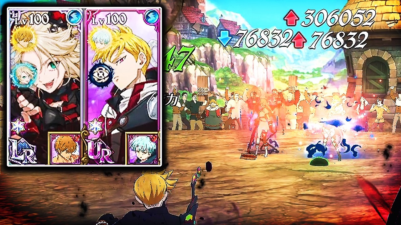 LR ROXY + LANCELOT — разрушительная команда людей с массовыми атаками! 7DS GRAND CROSS