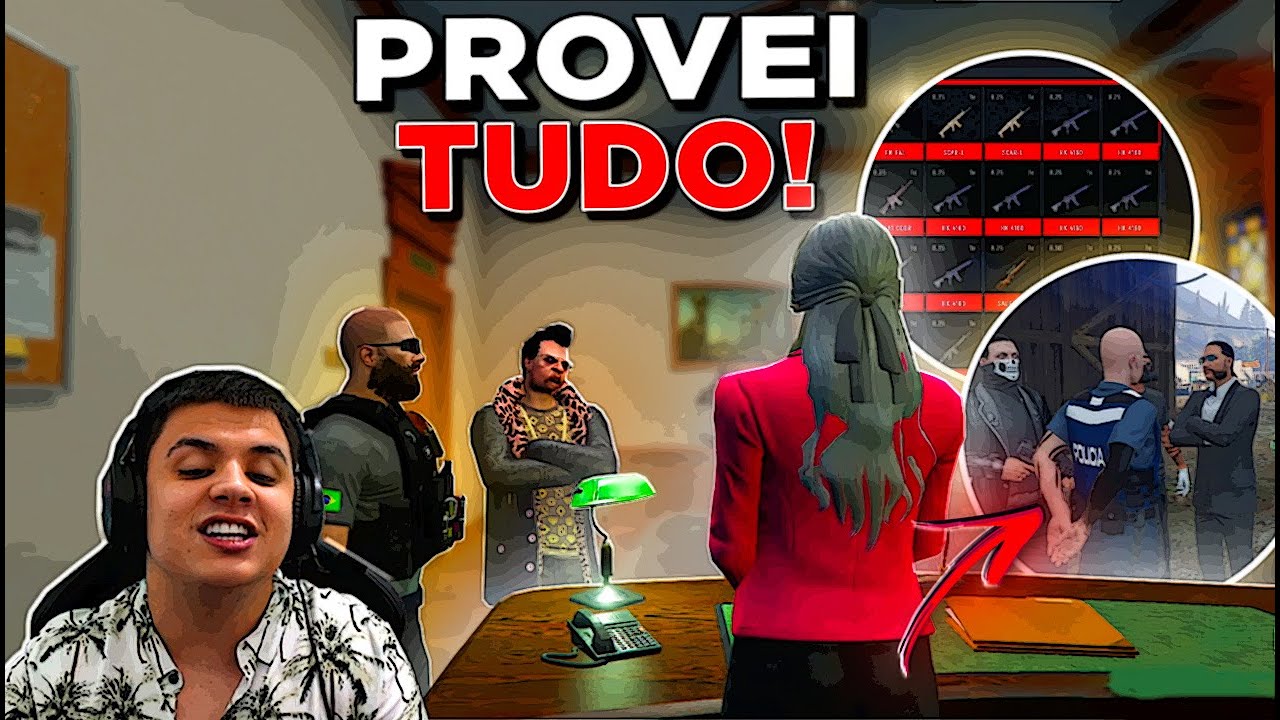 DEDUREI TODA A POLÍCIA no GTA RP! (Clips da LIVE) (Paulinho o LOKO)
