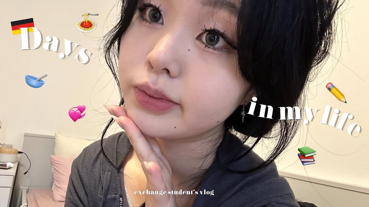VLOGꕀ♡dorm life with friends, fav salad recipe, eating in Mensa🍽️