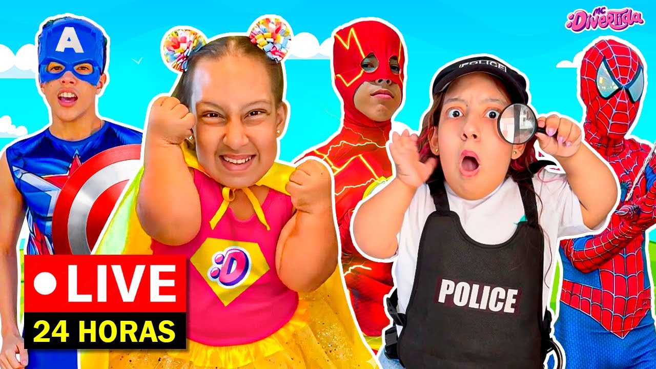 Maria Clara MC Divertida em Hist&oacute;rias Engra&ccedil;adas para Crian&ccedil;as 24 HORAS AO VIVO!!! 🌞