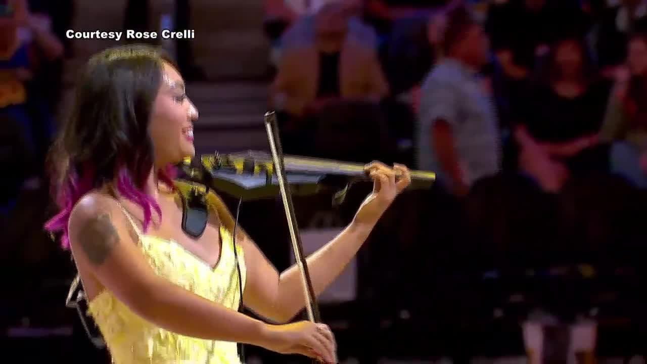 Alaskan violinist takes stage at Super Bowl halftime show