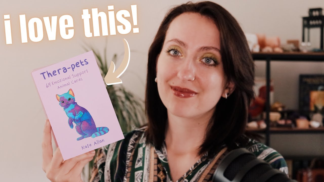 💖This deck is GREAT for Self-Worth Messages 💖 My Thera-pets Review & Flip-Through 🐱🐶