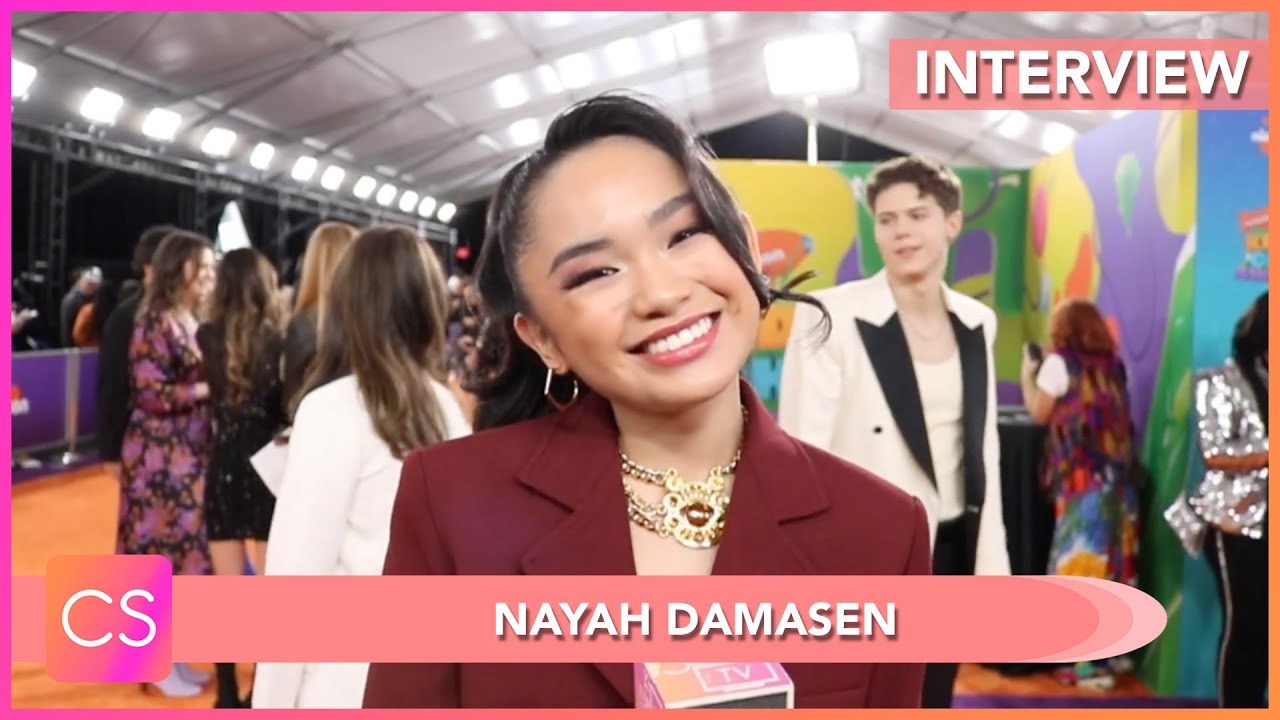 Nayah Damasen Talks MONSTER HIGH on the Orange Carpet at the 2023 Kids' Choice Awards