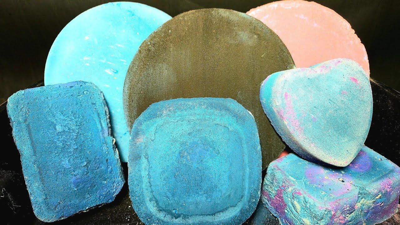 Thick Luscious Gym Chalk Slabs| Extended Powder Play| Baby Oil| Full Block Crush| Gray Reforms ASMR 