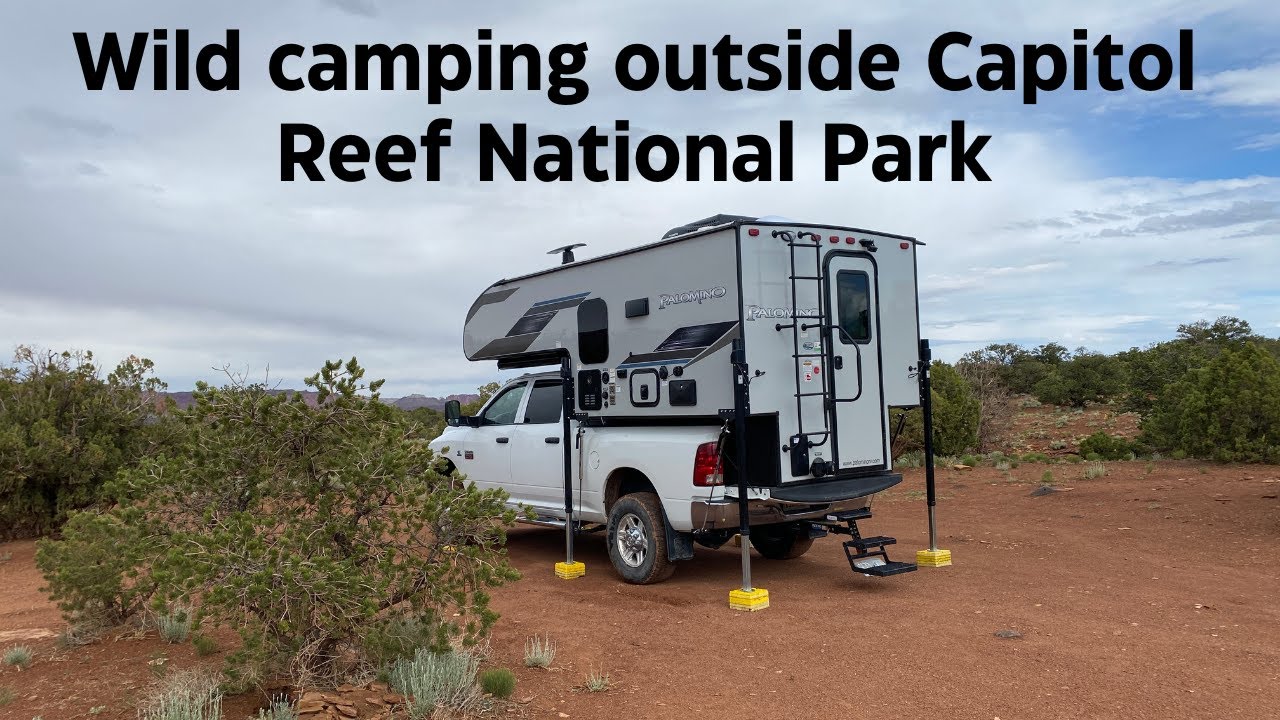 WILD CAMPING outside Capitol Reef National Park in our TRUCK CAMPER (Vlog 2)