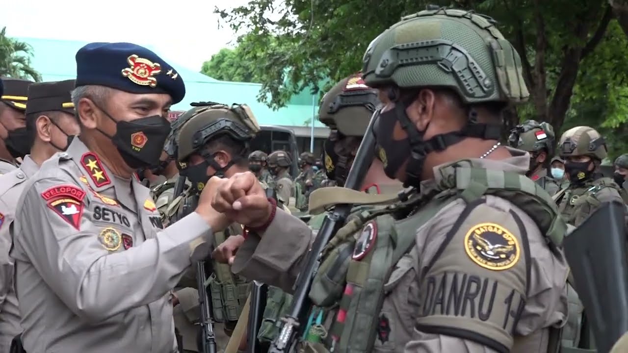 Terharu,Inilah Upacara Penyambutan Personel Satbrimobda NTT Purna Tugas Satgas Pam Daerah Rawan.