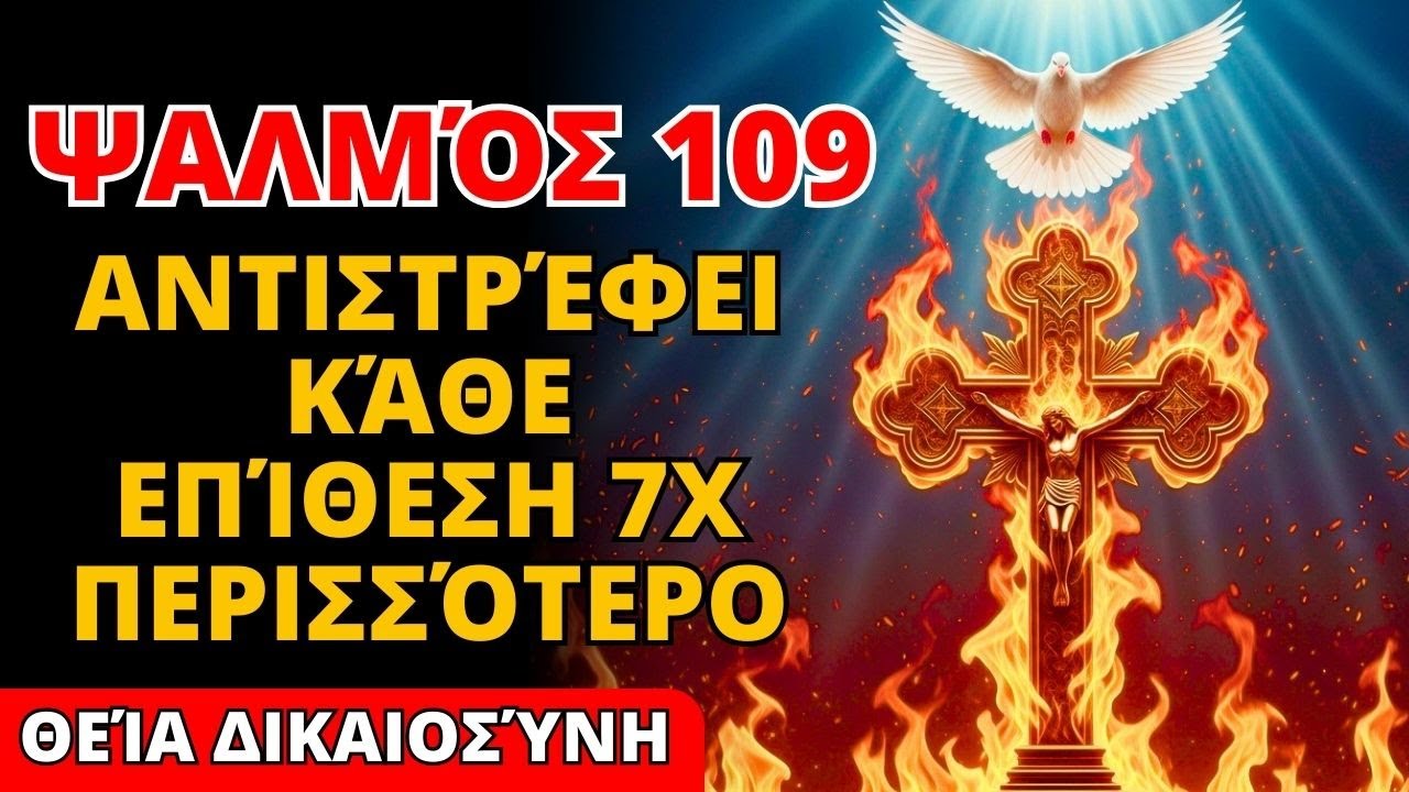 🔥 Ψαλμός 109: όποιος χρησιμοποίησε το όνομά σας για το κακό το ΛΑΜΒΑΝΕΙ πίσω επτά φορές πιο δυνατό