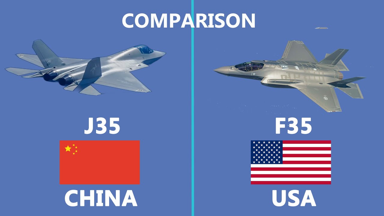 Сравнение китайского J35 и американского истребителя пятого поколения F35 #Китай #США