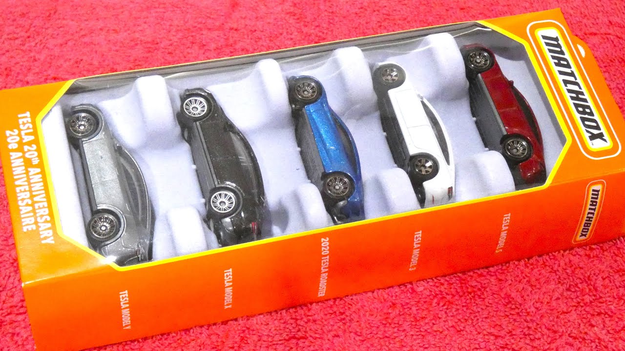 2024 Matchbox TESLA 20th ANNIVERSARY 5 Pack