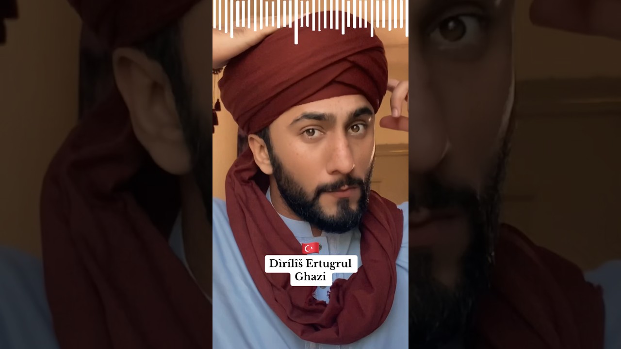 How to tie 🇹🇷#1million #headband #ertugrul #shorts #pagg #viral