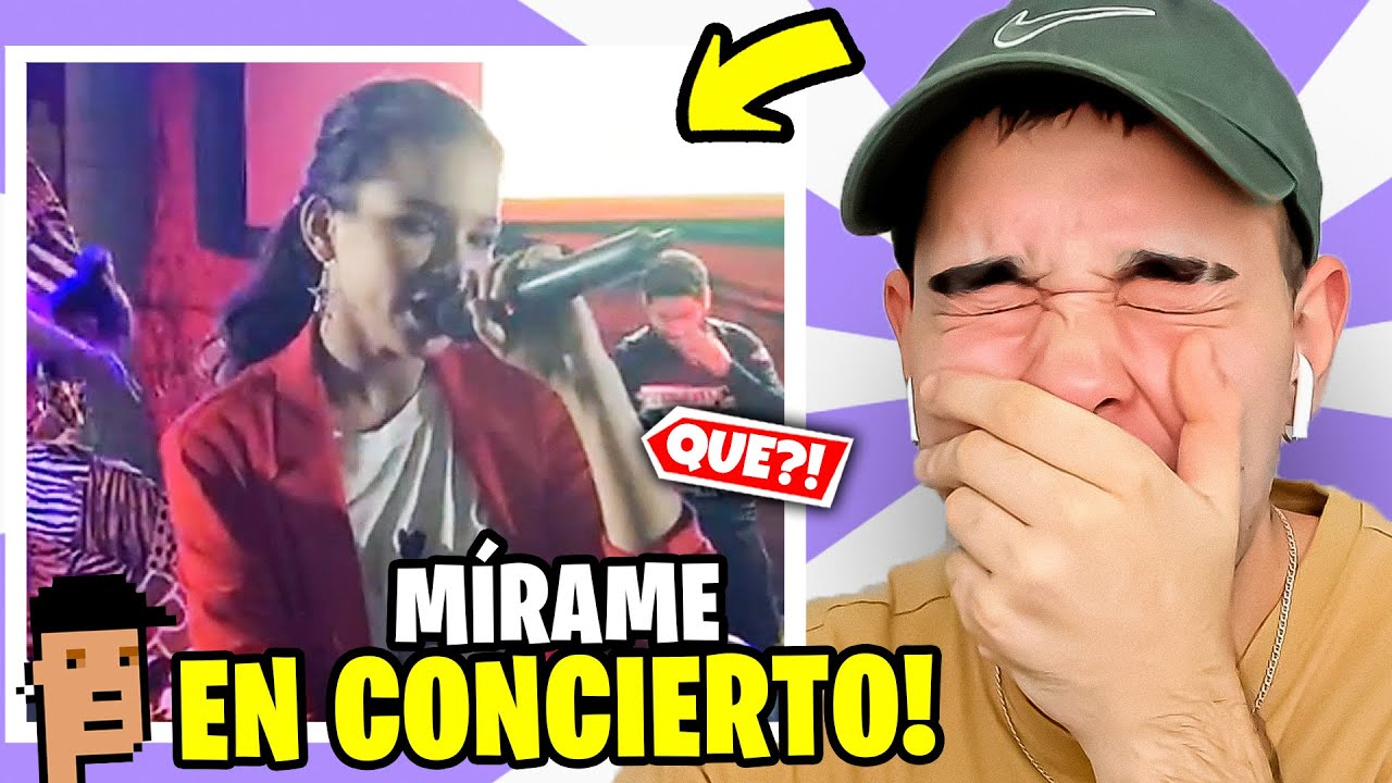REACCIÓN a ANGIE FLORES CANTANDO "MÍRAME" en CONCIERTO por PRIMERA VEZ *BRUTAL* 😭✨