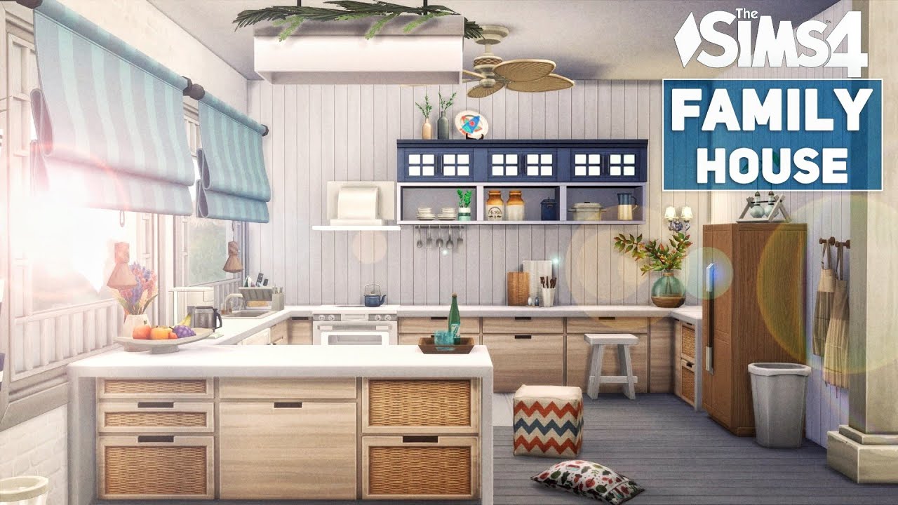 Семейный дом с видом на море 🐚 (No CC) the Sims 4 | Симс 4 Строительство