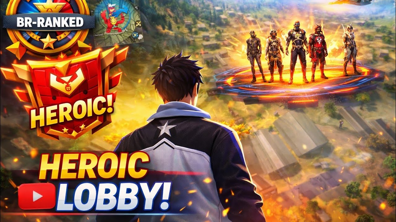 BR Rank Heroic Lobby Push 🔥 Road to Grandmaster | Intense Free Fire Ranked Gameplay 😱